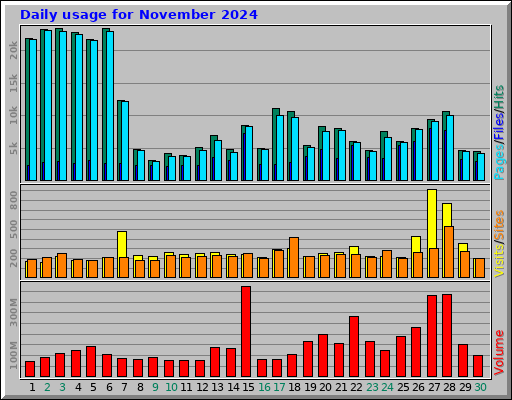 Daily usage for November 2024