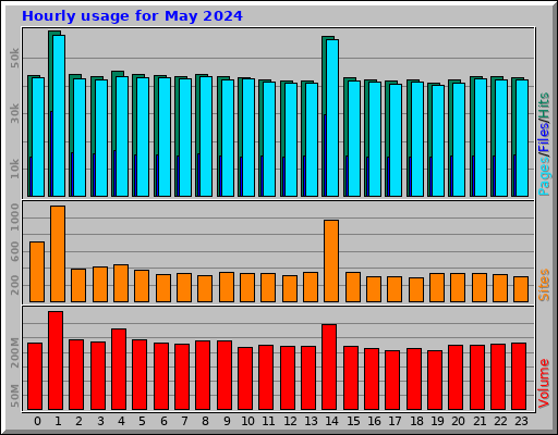Hourly usage for May 2024